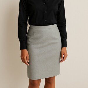 J.Crew No. 2 Pencil Skirt 100% Wool Tan Beige Size 8 Tall style 04661